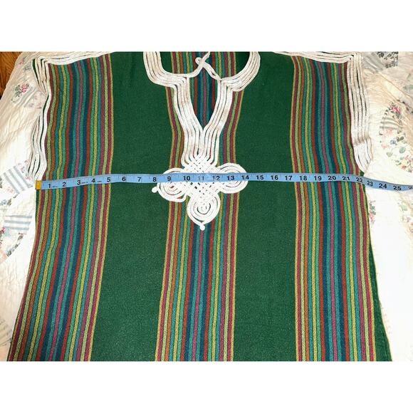 VINTAGE MOROCCAN STRIPED KAFTAN CAFTAN DRESS BOHO HIPPIE - Picture 4 of 5